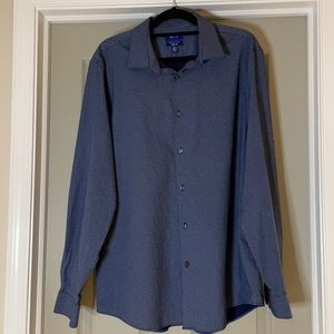|APT9| Men’s Button Up Blue Checked Long Sleeve Shirt Size XL